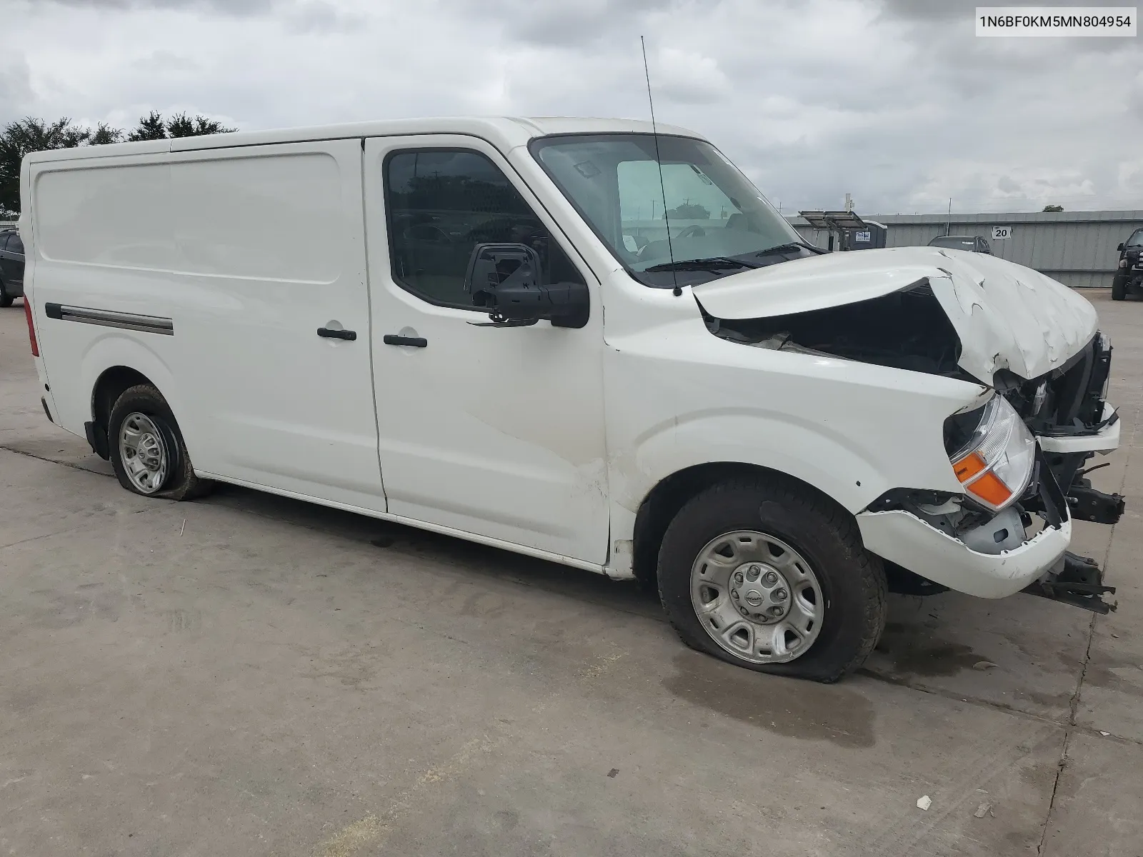 2021 Nissan Nv 1500 S VIN: 1N6BF0KM5MN804954 Lot: 63189564