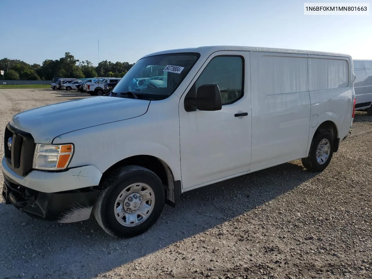 2021 Nissan Nv 1500 S VIN: 1N6BF0KM1MN801663 Lot: 64779804