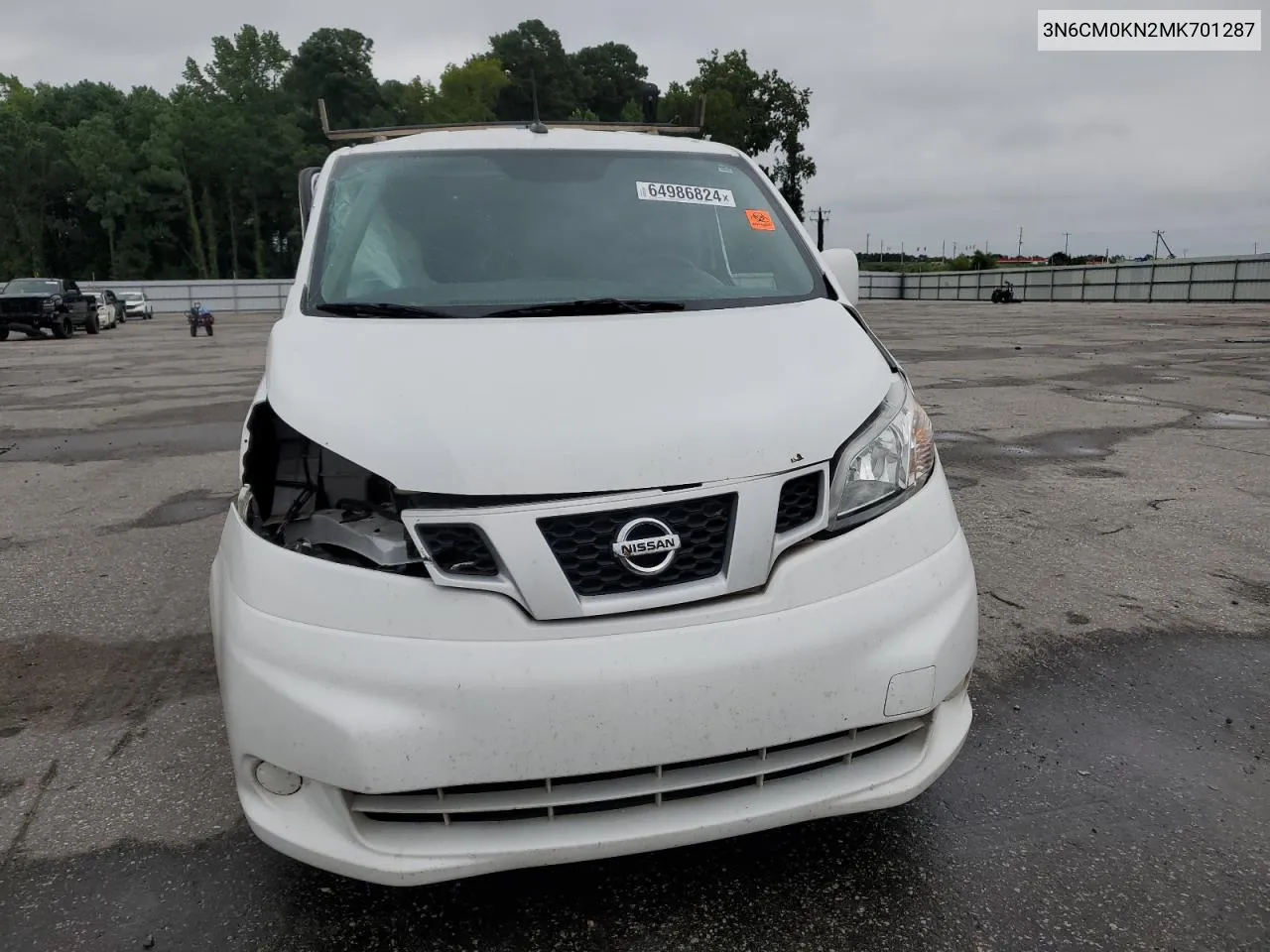 2021 Nissan Nv200 2.5S VIN: 3N6CM0KN2MK701287 Lot: 64986824