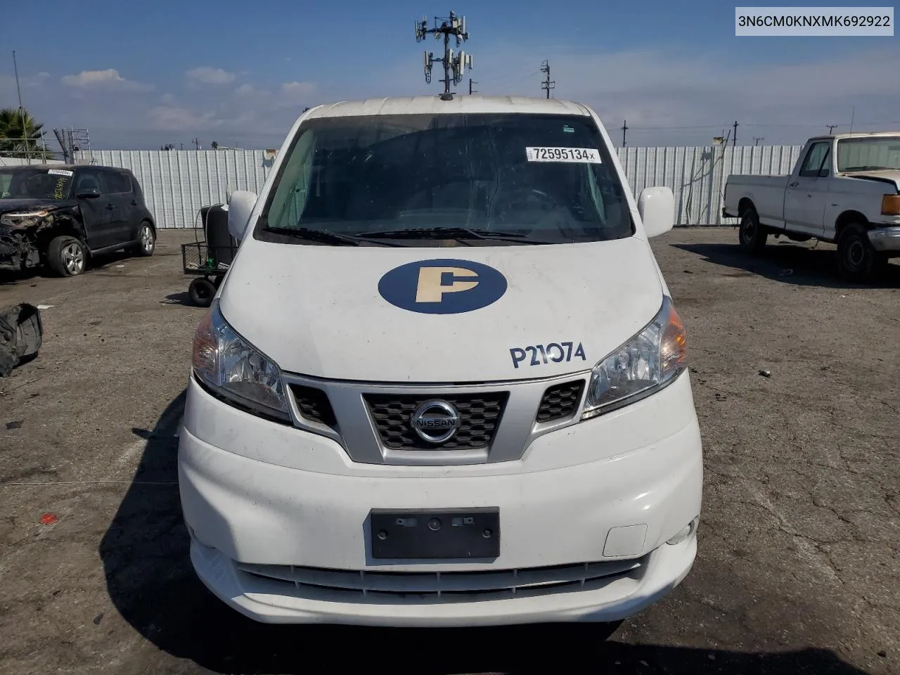 2021 Nissan Nv200 2.5S VIN: 3N6CM0KNXMK692922 Lot: 72595134