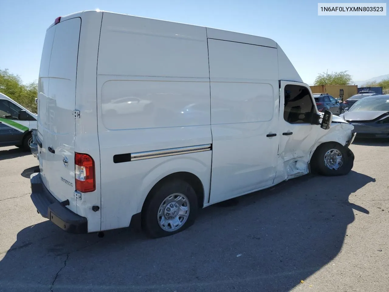 2021 Nissan Nv 2500 Sv VIN: 1N6AF0LYXMN803523 Lot: 72800204