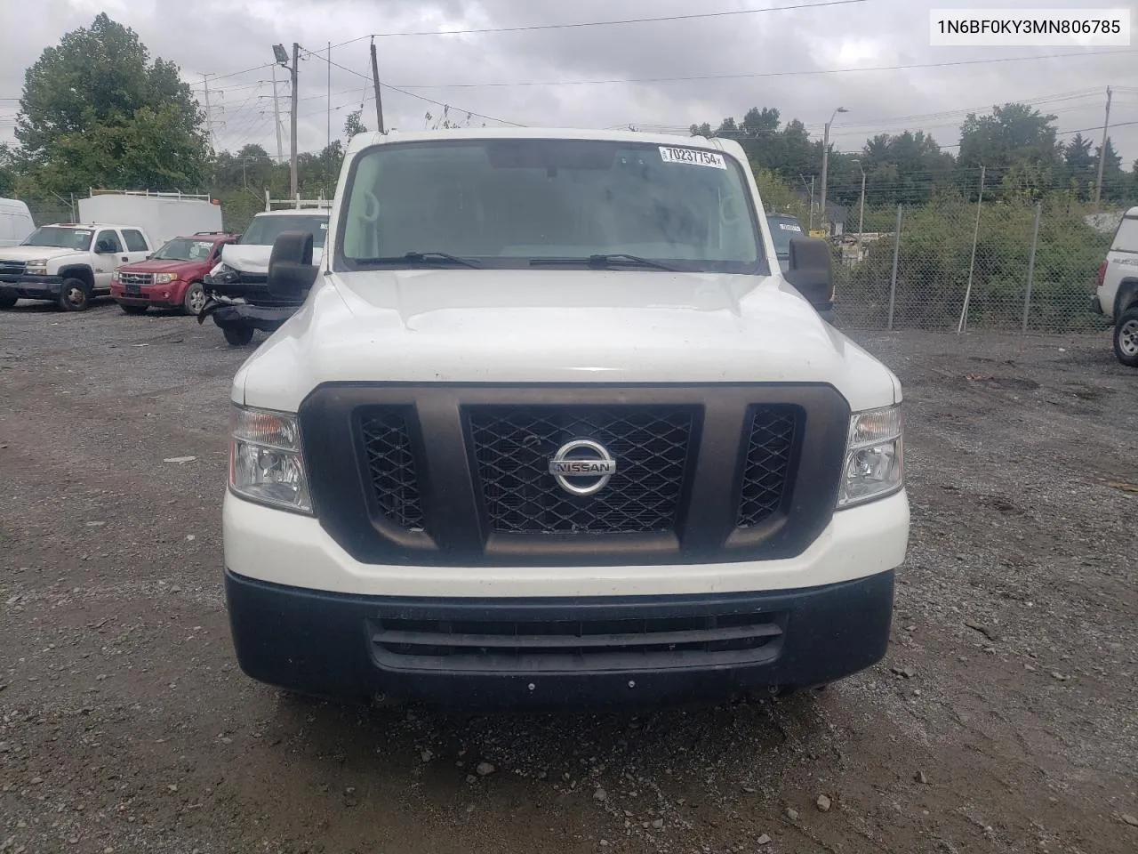 2021 Nissan Nv 2500 S VIN: 1N6BF0KY3MN806785 Lot: 77234424