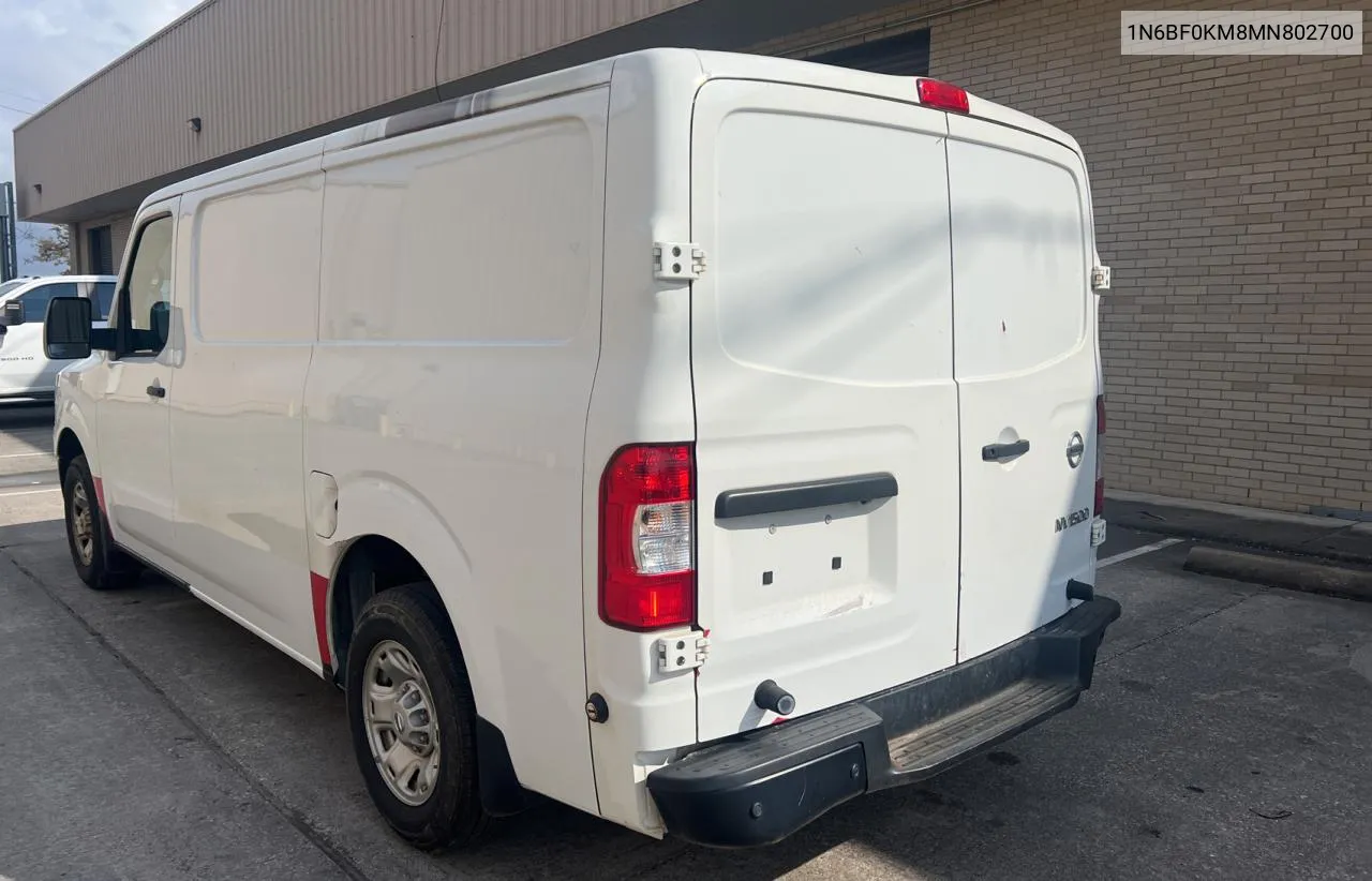 2021 Nissan Nv 1500 S VIN: 1N6BF0KM8MN802700 Lot: 79335224