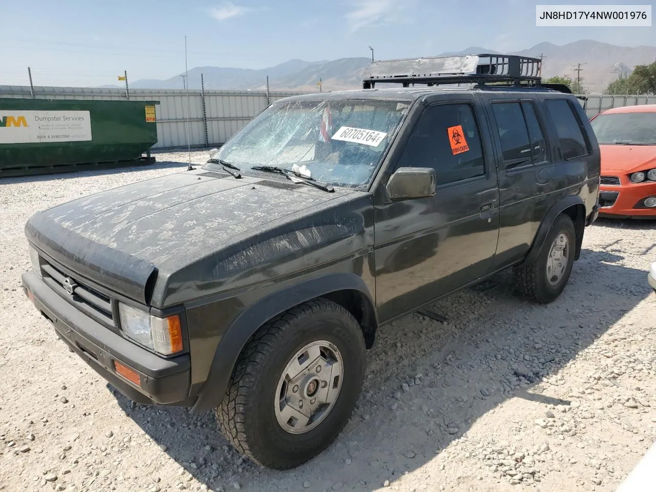 1992 Nissan Pathfinder Xe VIN: JN8HD17Y4NW001976 Lot: 60705164