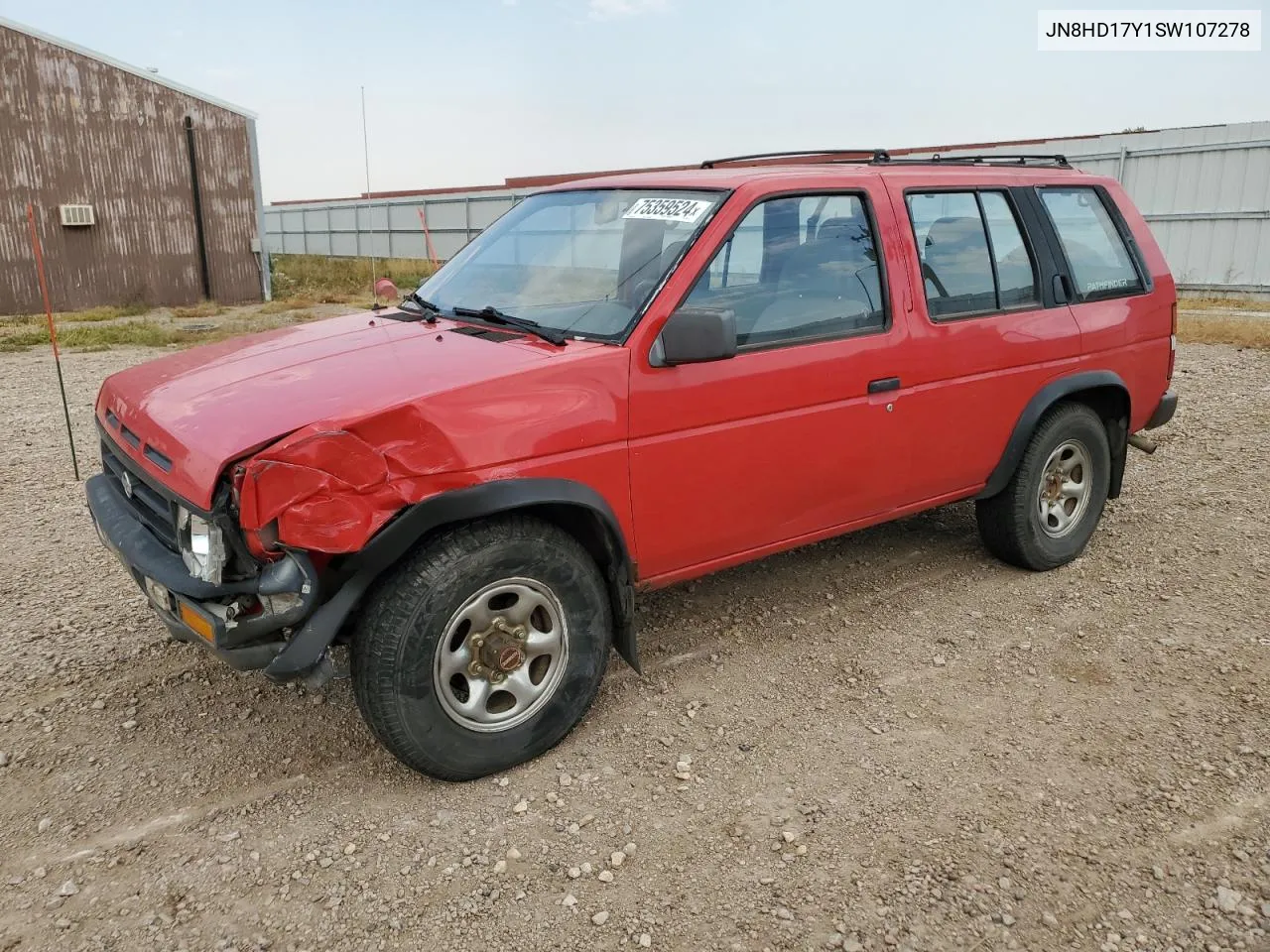 1995 Nissan Pathfinder Le VIN: JN8HD17Y1SW107278 Lot: 75359524