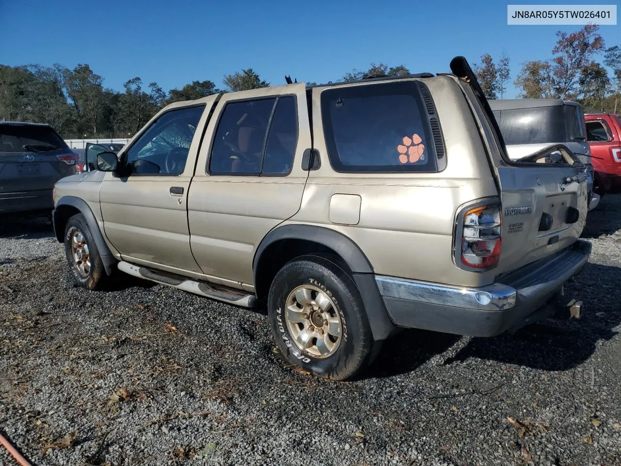 1996 Nissan Pathfinder Le VIN: JN8AR05Y5TW026401 Lot: 75238954