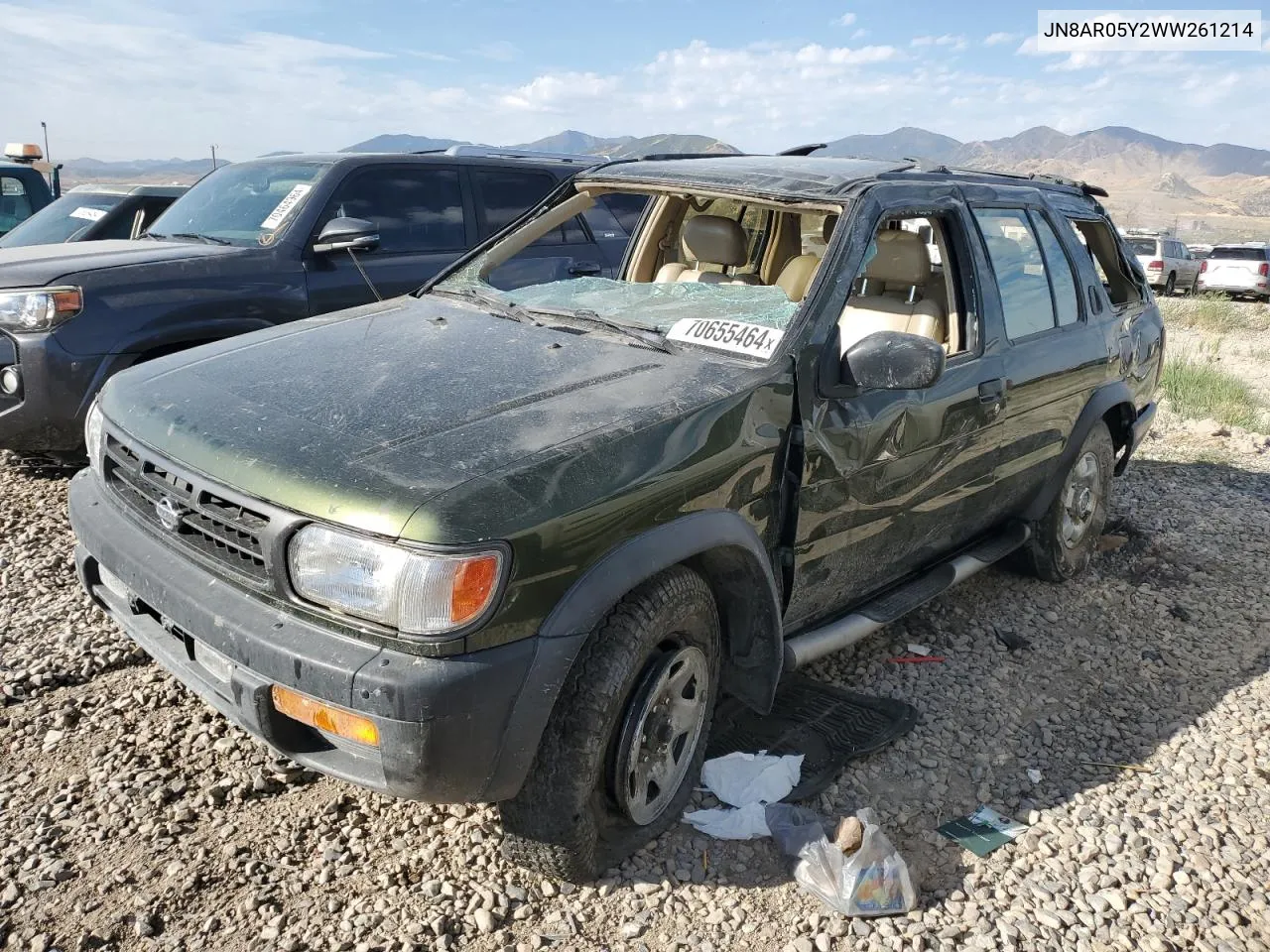 1998 Nissan Pathfinder Le VIN: JN8AR05Y2WW261214 Lot: 70655464