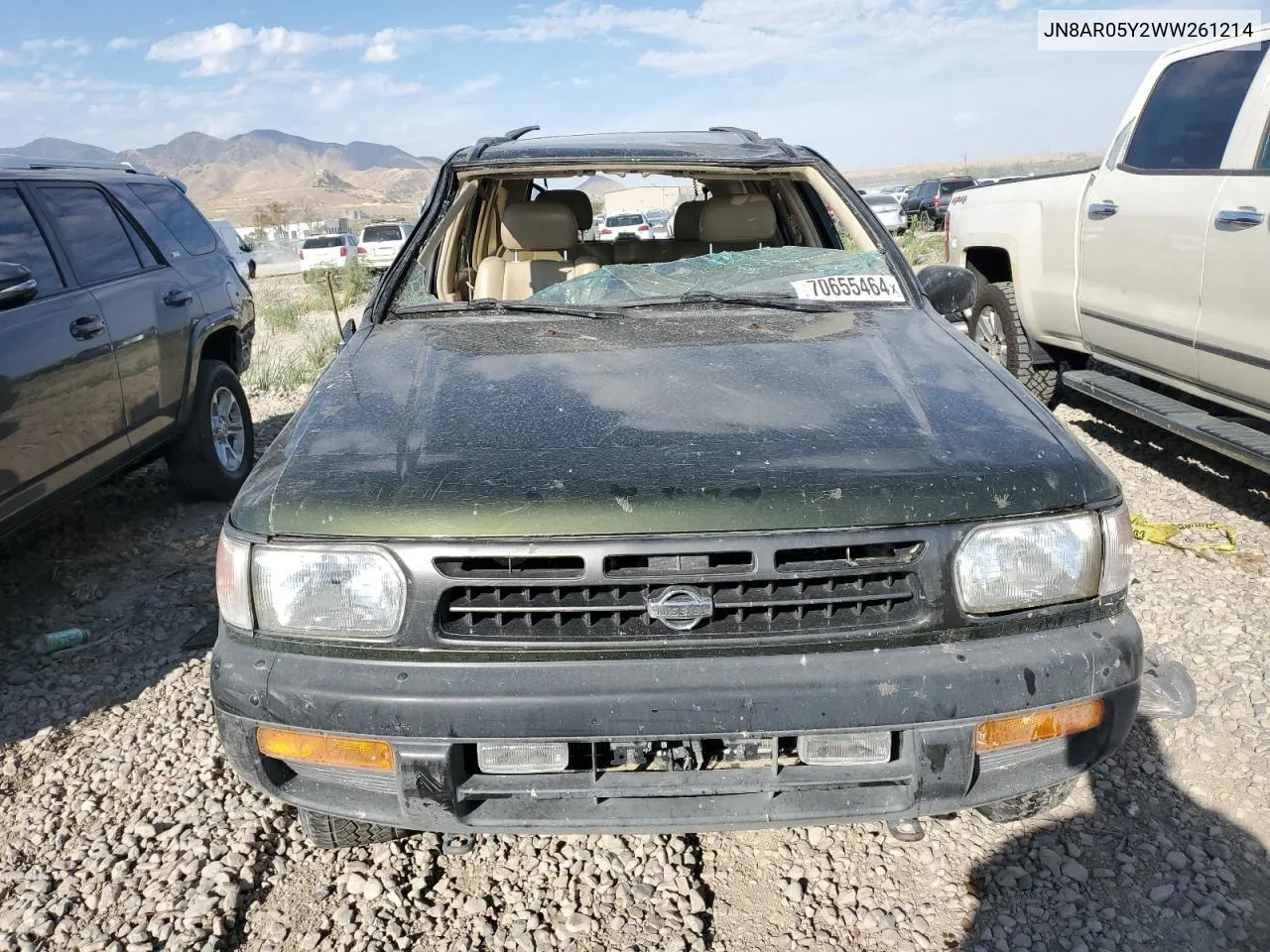 1998 Nissan Pathfinder Le VIN: JN8AR05Y2WW261214 Lot: 70655464