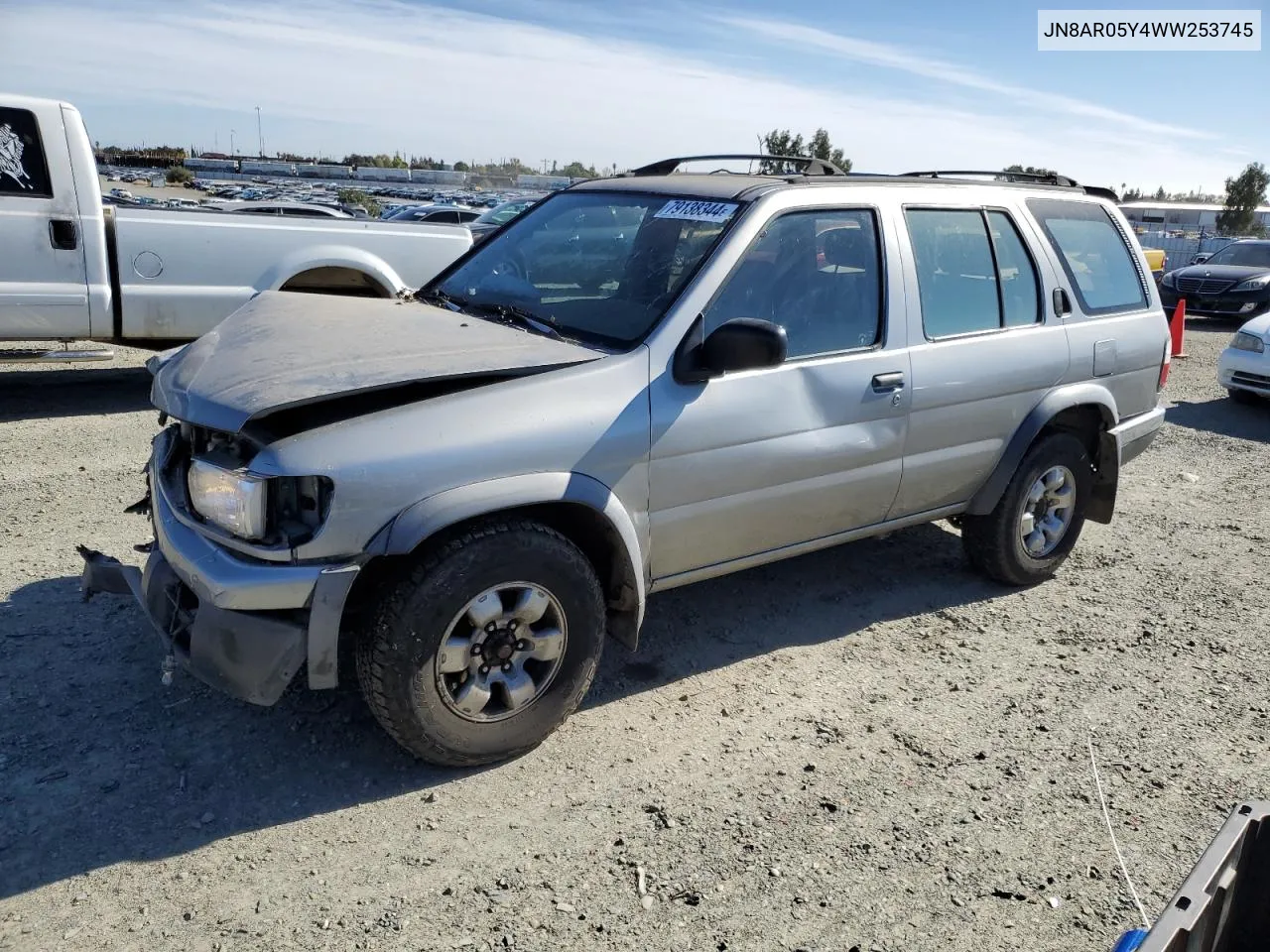 1998 Nissan Pathfinder Le VIN: JN8AR05Y4WW253745 Lot: 79138344