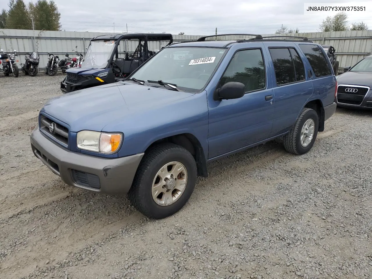 1999 Nissan Pathfinder Le VIN: JN8AR07Y3XW375351 Lot: 70314034