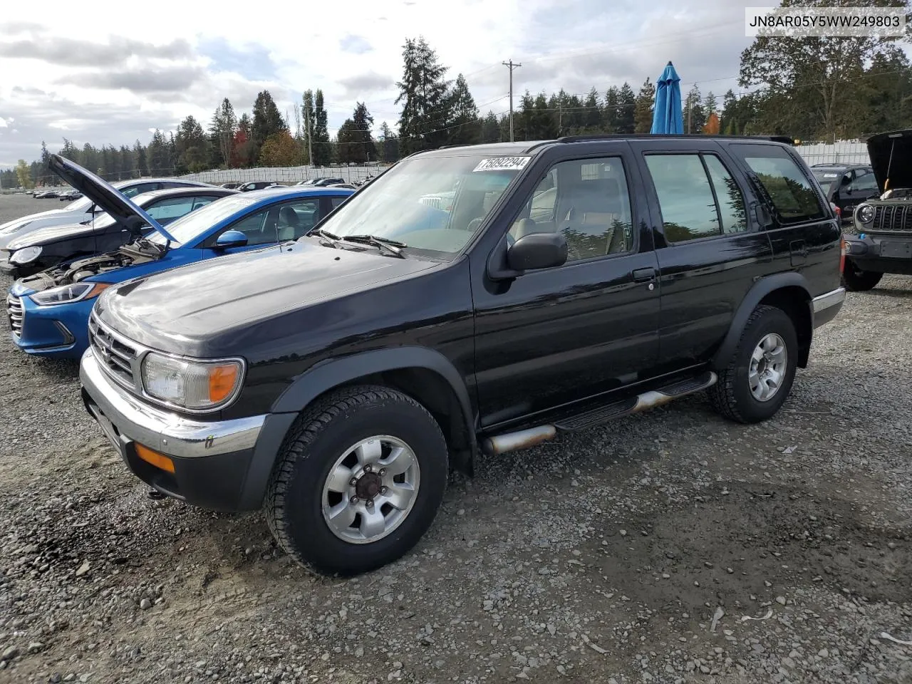 1999 Nissan Pathfinder Le VIN: JN8AR05Y5WW249803 Lot: 75092294