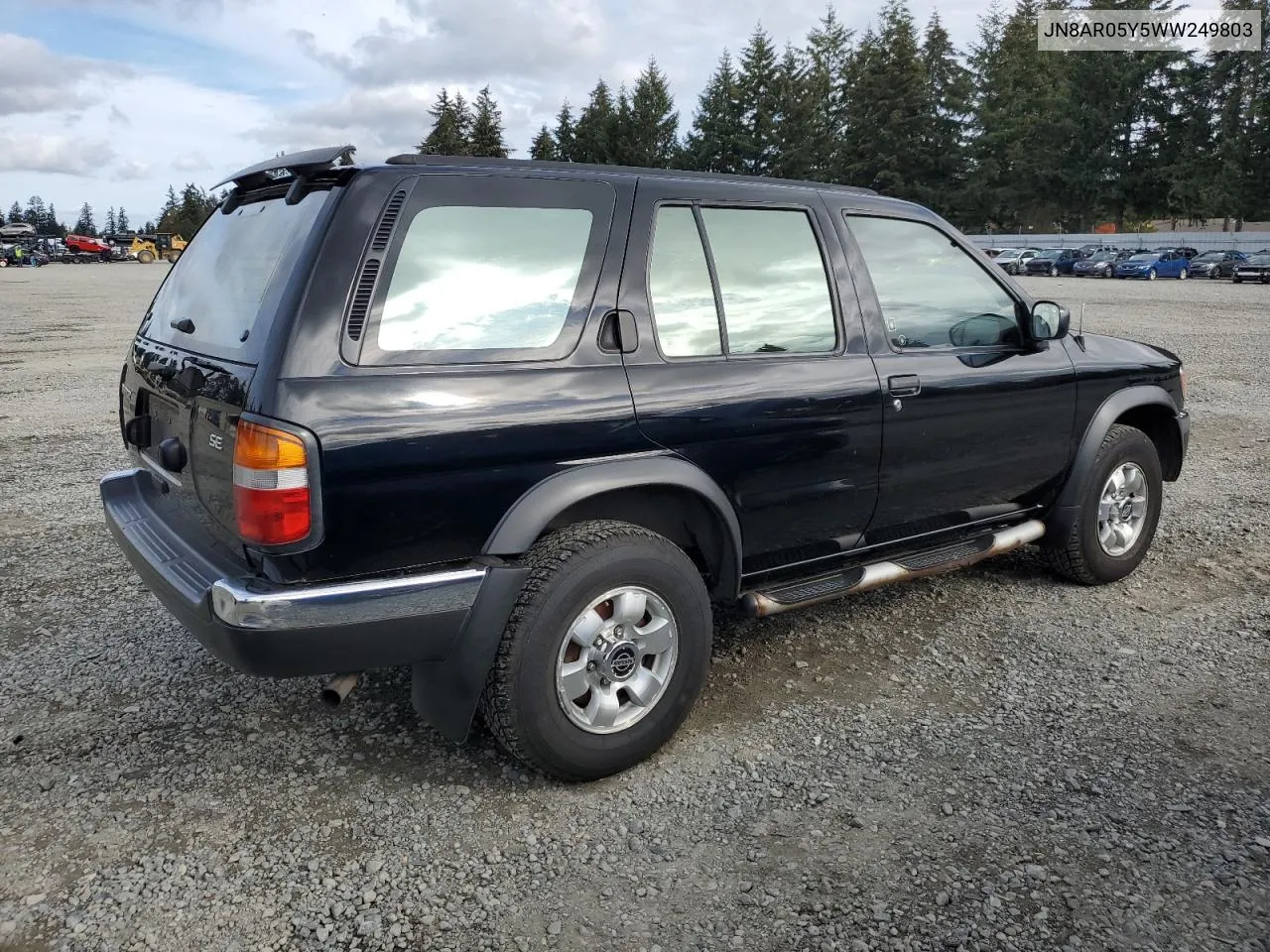 1999 Nissan Pathfinder Le VIN: JN8AR05Y5WW249803 Lot: 75092294