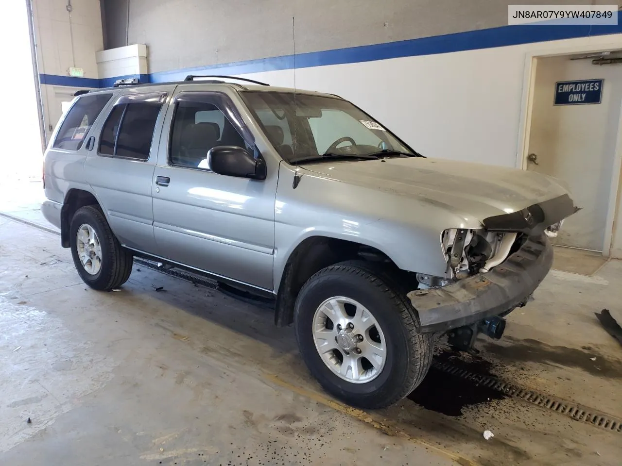 2000 Nissan Pathfinder Le VIN: JN8AR07Y9YW407849 Lot: 75528044