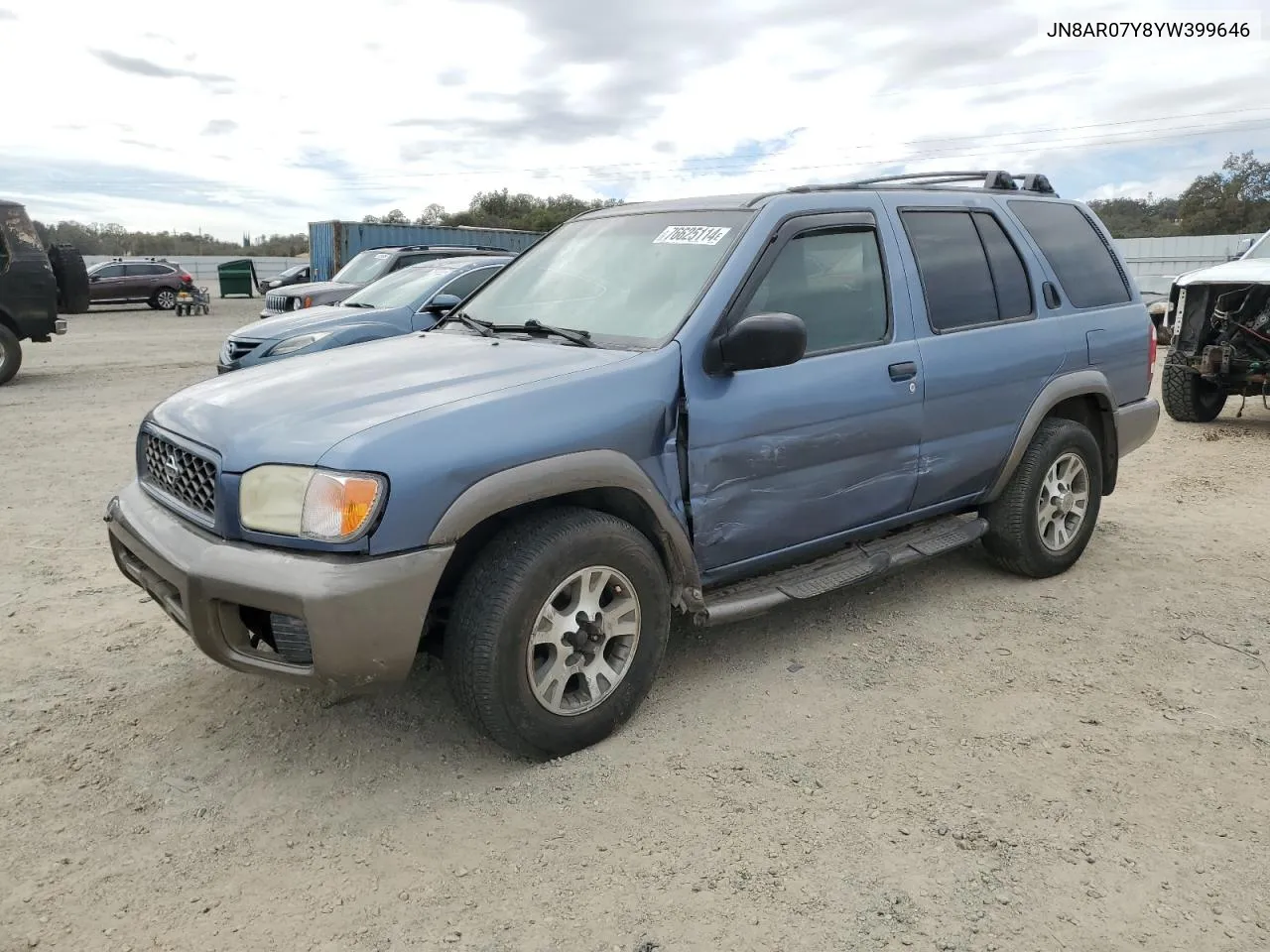 2000 Nissan Pathfinder Le VIN: JN8AR07Y8YW399646 Lot: 76625114