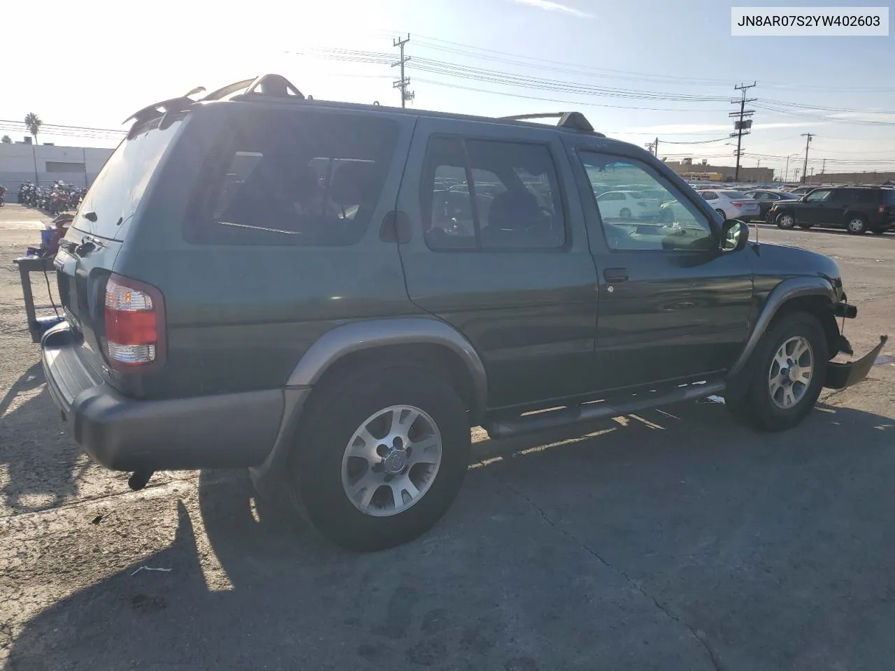 2000 Nissan Pathfinder Le VIN: JN8AR07S2YW402603 Lot: 78673514