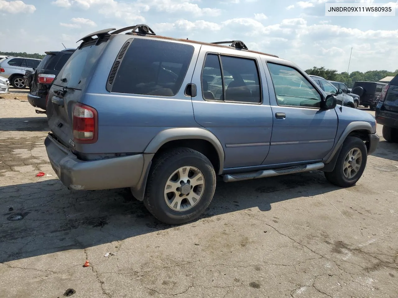 2001 Nissan Pathfinder Le VIN: JN8DR09X11W580935 Lot: 58940674