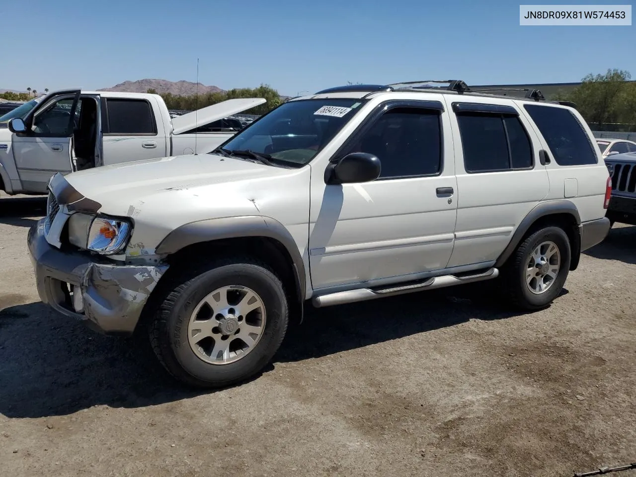 2001 Nissan Pathfinder Le VIN: JN8DR09X81W574453 Lot: 68941114