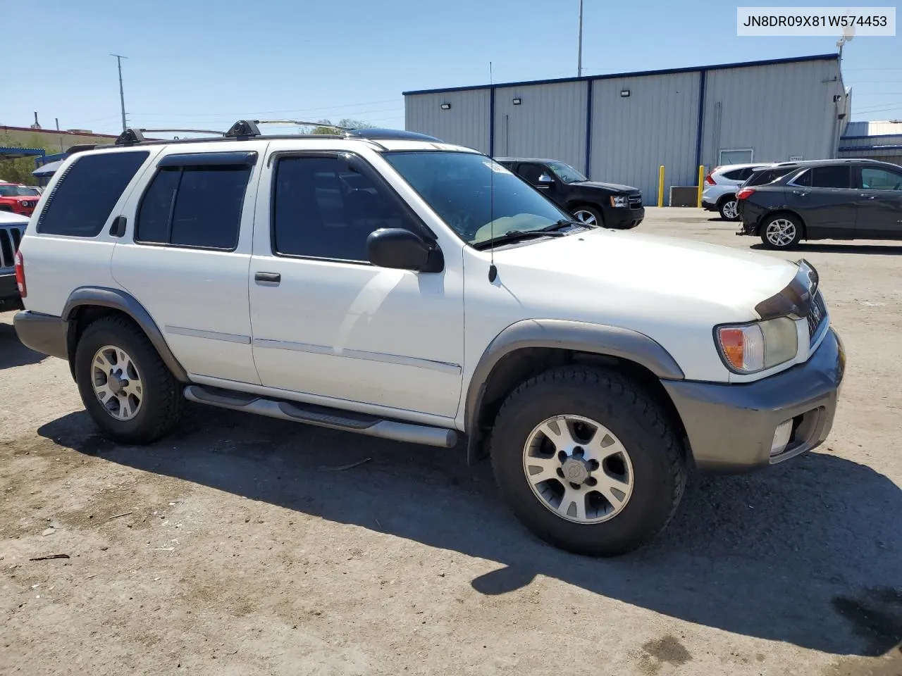 2001 Nissan Pathfinder Le VIN: JN8DR09X81W574453 Lot: 68941114