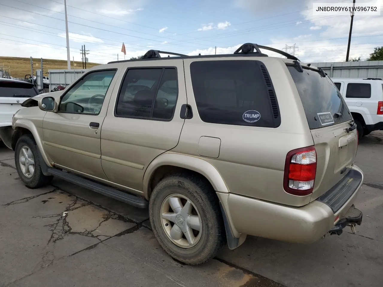 2001 Nissan Pathfinder Le VIN: JN8DR09Y61W596752 Lot: 69660494