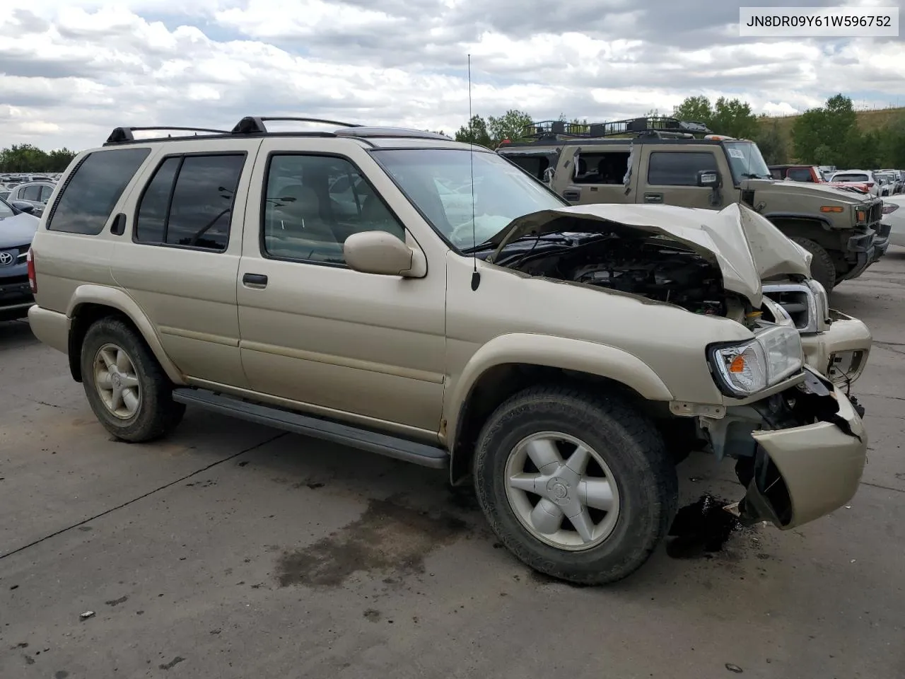 2001 Nissan Pathfinder Le VIN: JN8DR09Y61W596752 Lot: 69660494