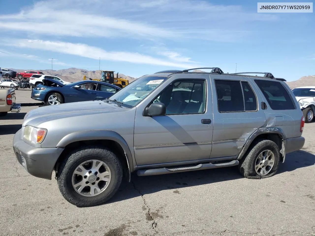 2001 Nissan Pathfinder Le VIN: JN8DR07Y71W520959 Lot: 72599614