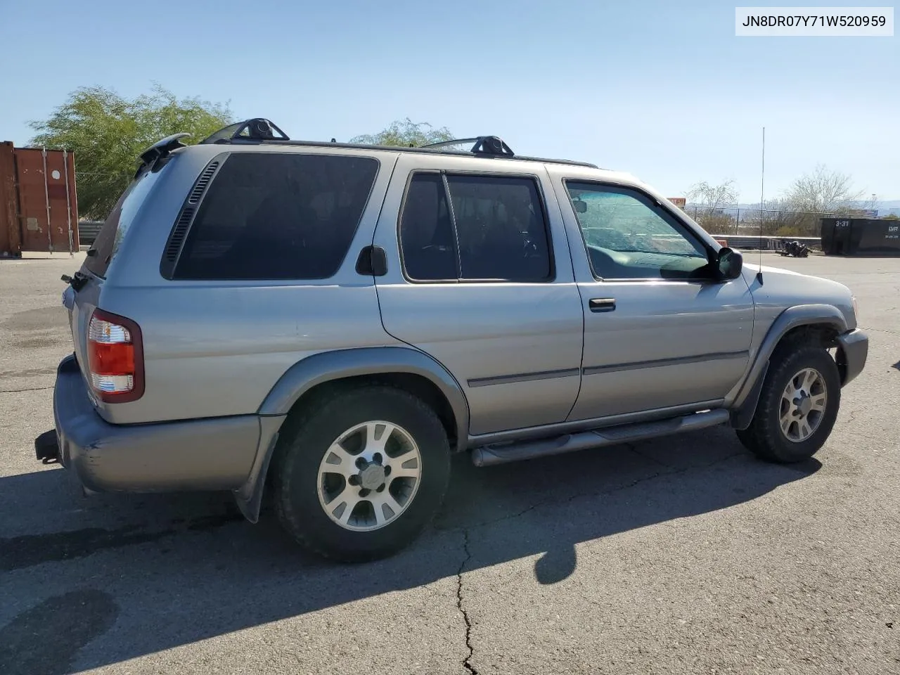 2001 Nissan Pathfinder Le VIN: JN8DR07Y71W520959 Lot: 72599614