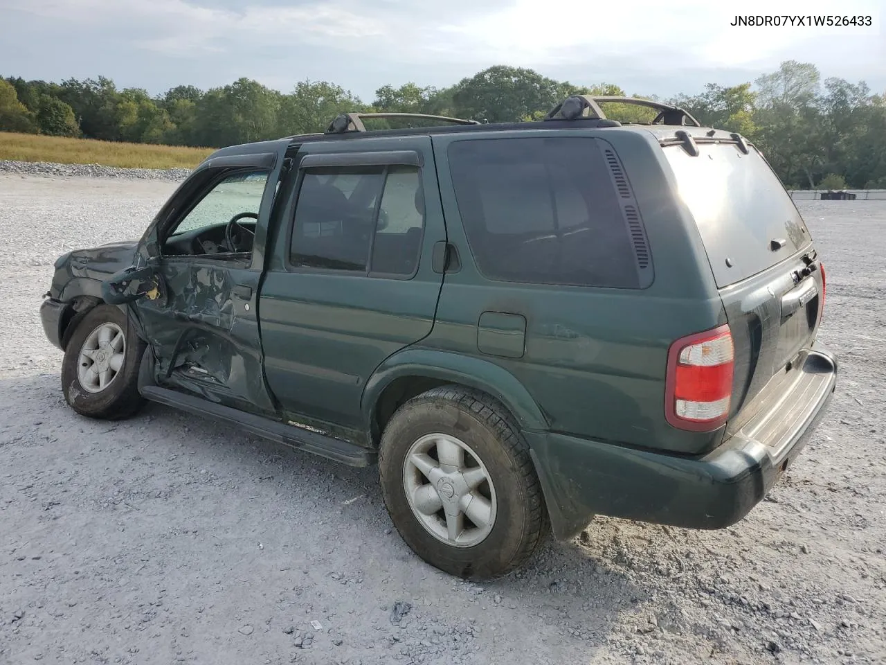 2001 Nissan Pathfinder Le VIN: JN8DR07YX1W526433 Lot: 74239634