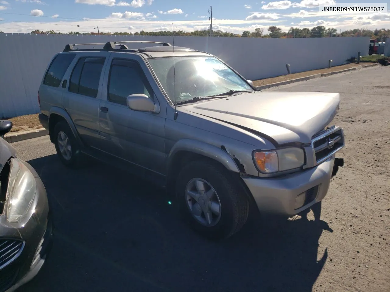 2001 Nissan Pathfinder Le VIN: JN8DR09Y91W575037 Lot: 76046594