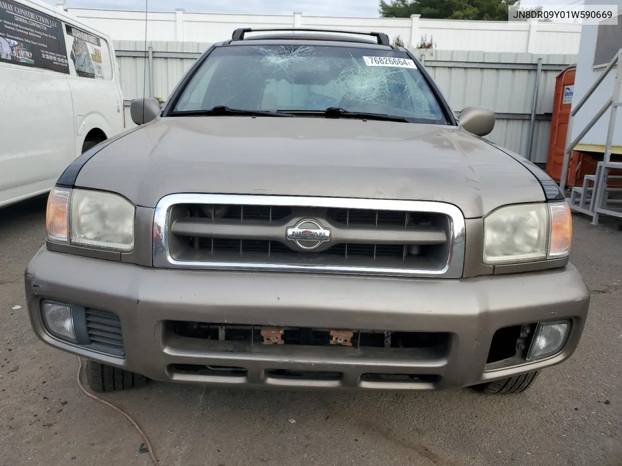 2001 Nissan Pathfinder Le VIN: JN8DR09Y01W590669 Lot: 76826664