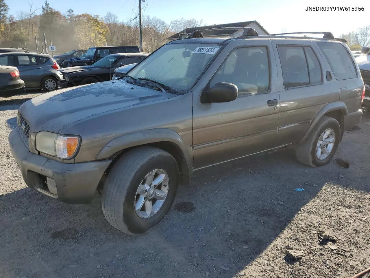 2001 Nissan Pathfinder Le VIN: JN8DR09Y91W615956 Lot: 78391634