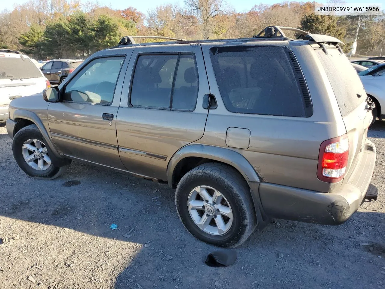 2001 Nissan Pathfinder Le VIN: JN8DR09Y91W615956 Lot: 78391634