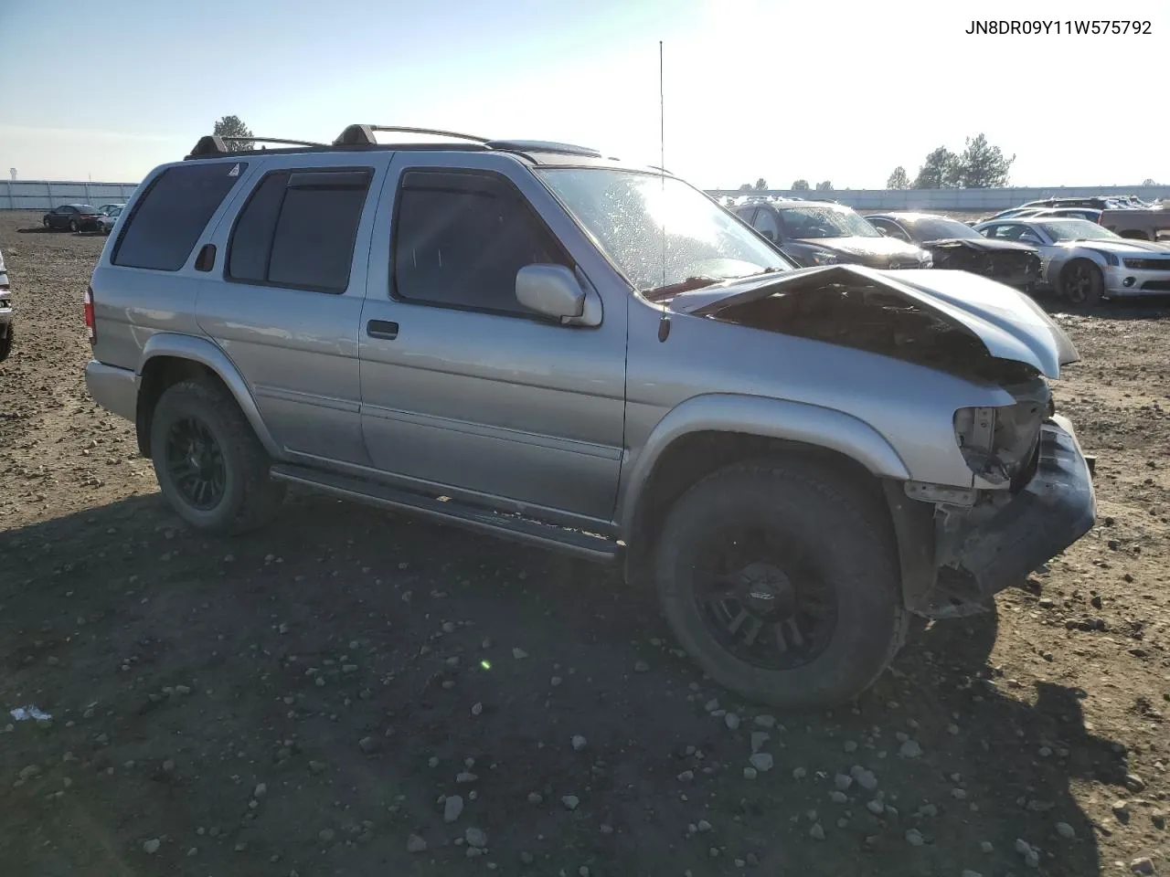 2001 Nissan Pathfinder Le VIN: JN8DR09Y11W575792 Lot: 79534514