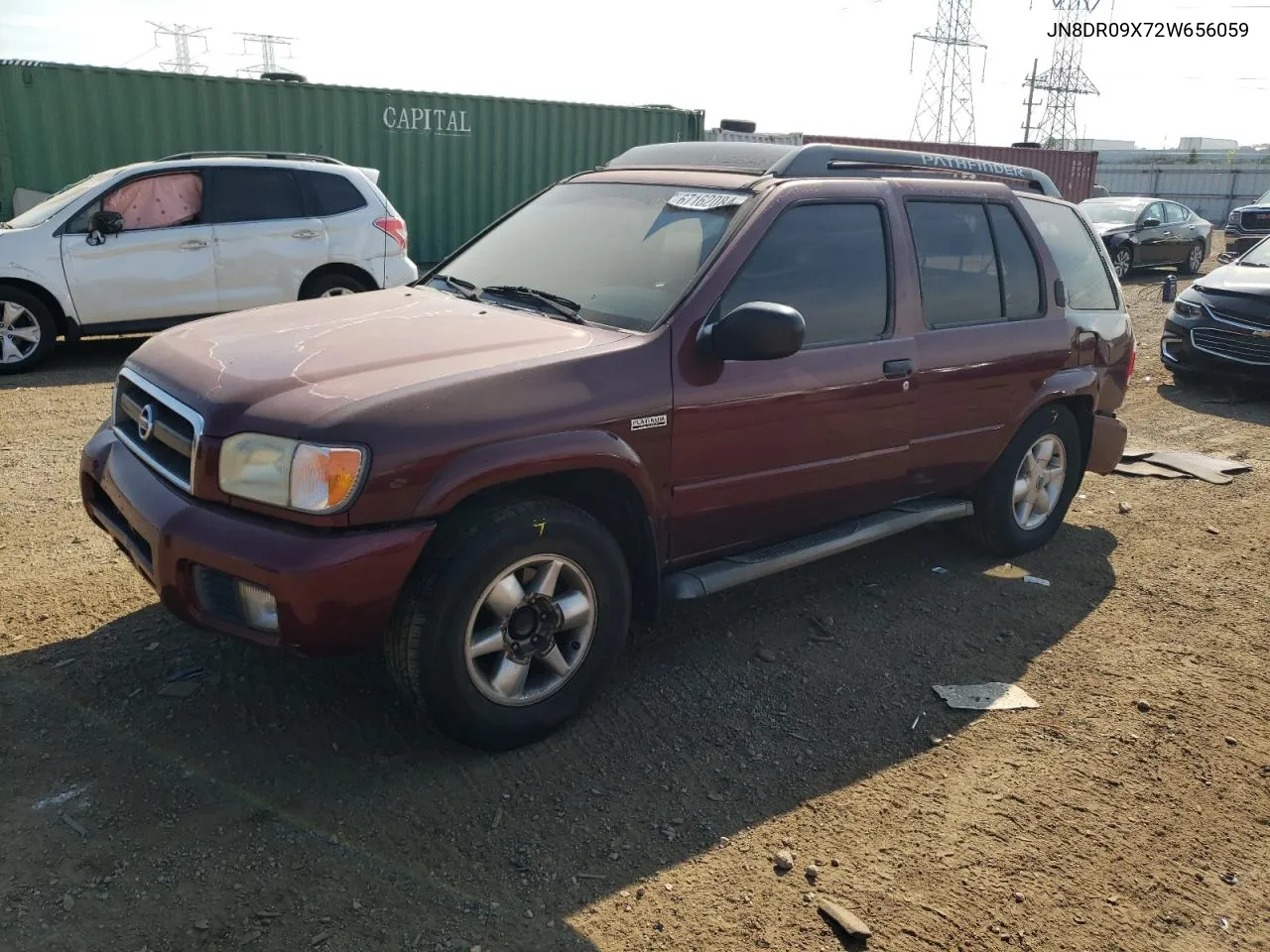 2002 Nissan Pathfinder Le VIN: JN8DR09X72W656059 Lot: 67162084