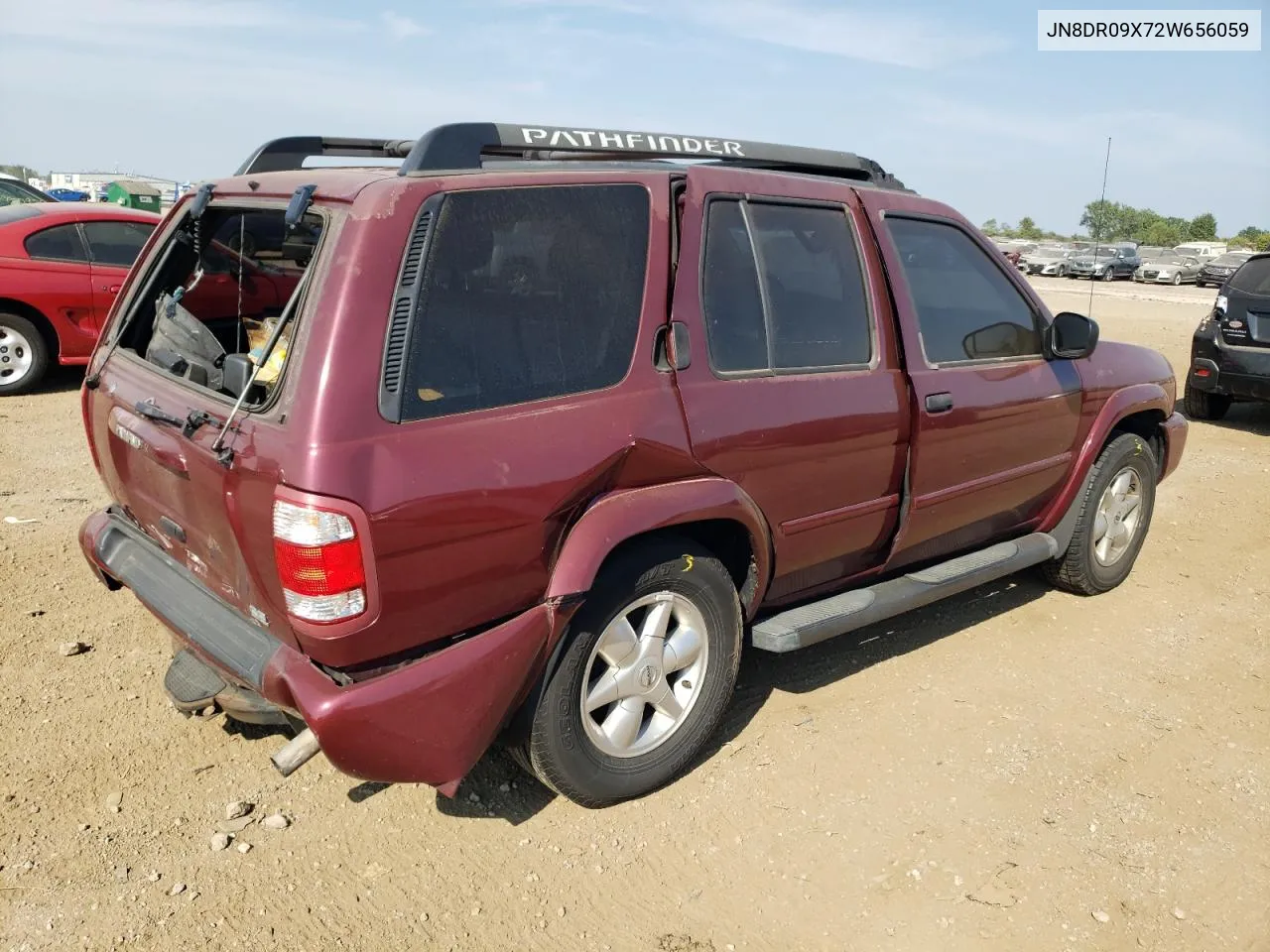 2002 Nissan Pathfinder Le VIN: JN8DR09X72W656059 Lot: 67162084