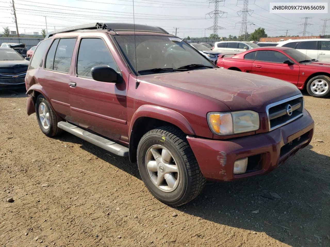 2002 Nissan Pathfinder Le VIN: JN8DR09X72W656059 Lot: 67162084