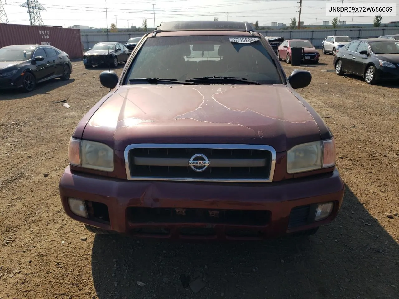 2002 Nissan Pathfinder Le VIN: JN8DR09X72W656059 Lot: 67162084