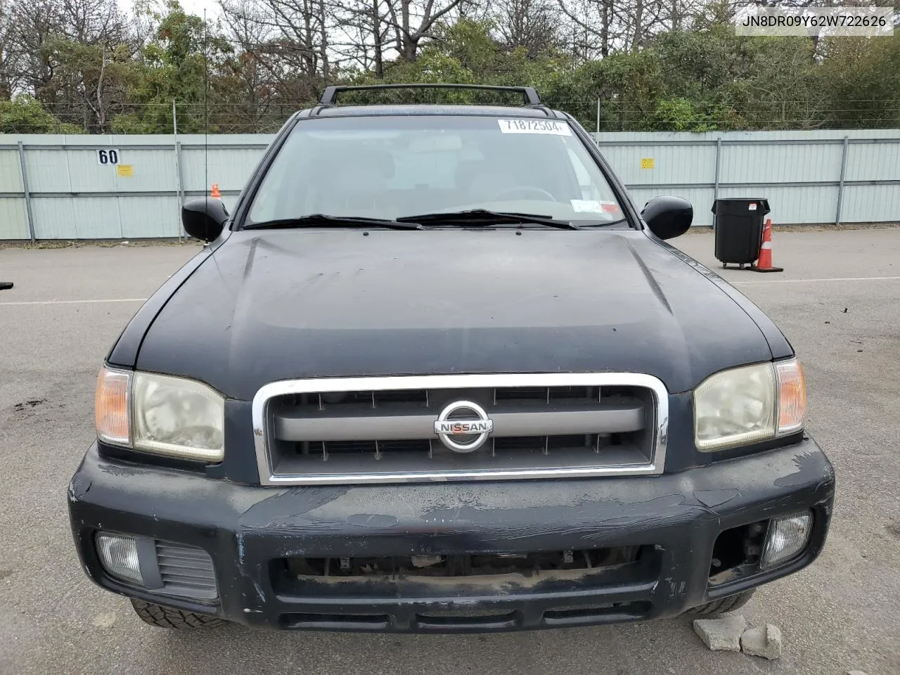 2002 Nissan Pathfinder Le VIN: JN8DR09Y62W722626 Lot: 71872504