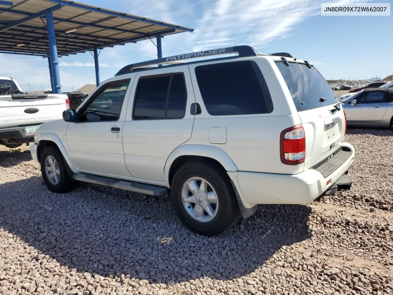 2002 Nissan Pathfinder Le VIN: JN8DR09X72W662007 Lot: 72463454