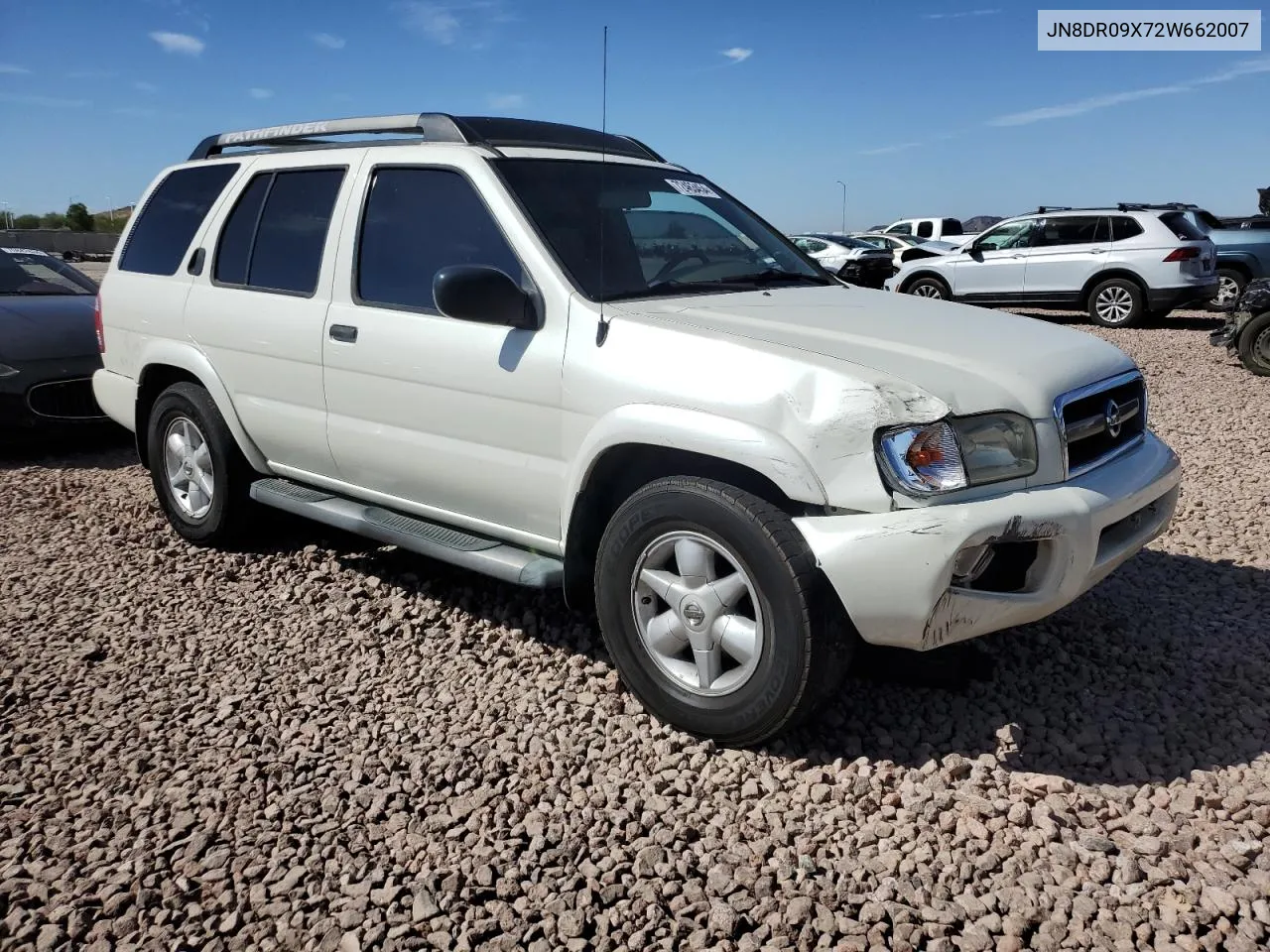 2002 Nissan Pathfinder Le VIN: JN8DR09X72W662007 Lot: 72463454