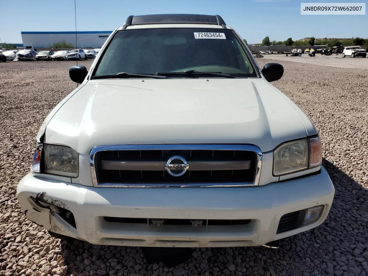 2002 Nissan Pathfinder Le VIN: JN8DR09X72W662007 Lot: 72463454