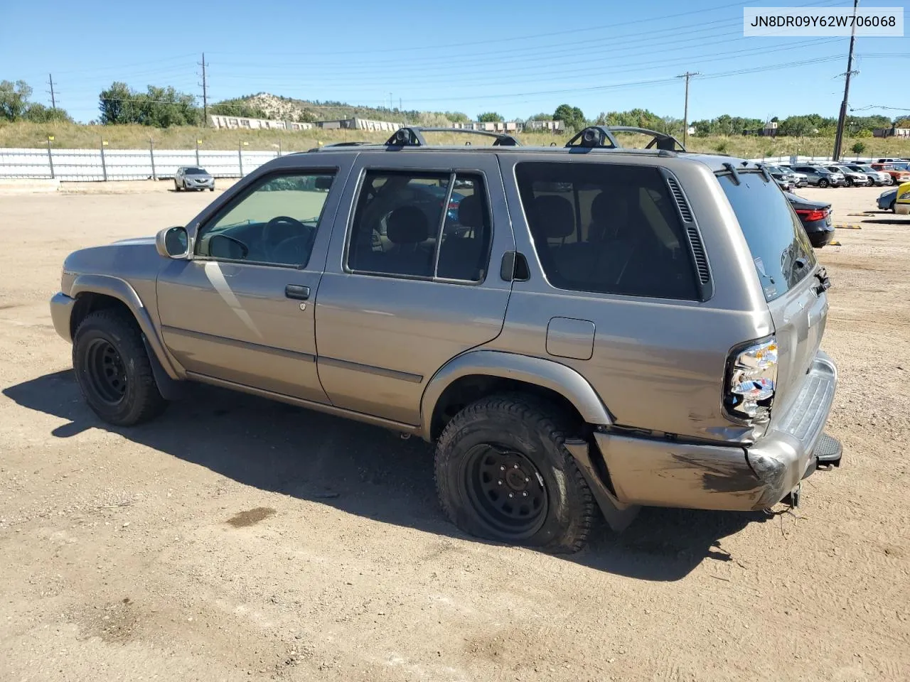 2002 Nissan Pathfinder Le VIN: JN8DR09Y62W706068 Lot: 72719774