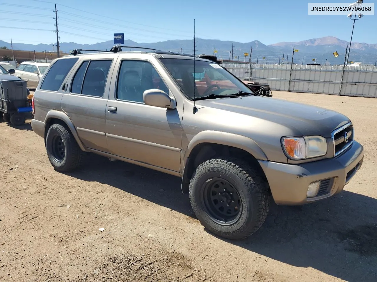 2002 Nissan Pathfinder Le VIN: JN8DR09Y62W706068 Lot: 72719774