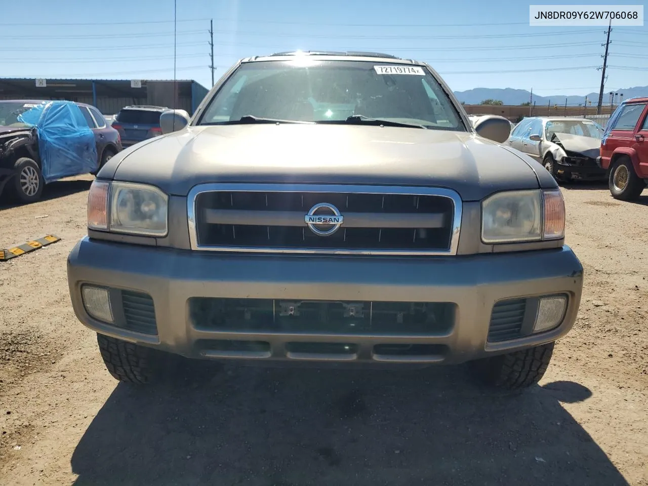 2002 Nissan Pathfinder Le VIN: JN8DR09Y62W706068 Lot: 72719774