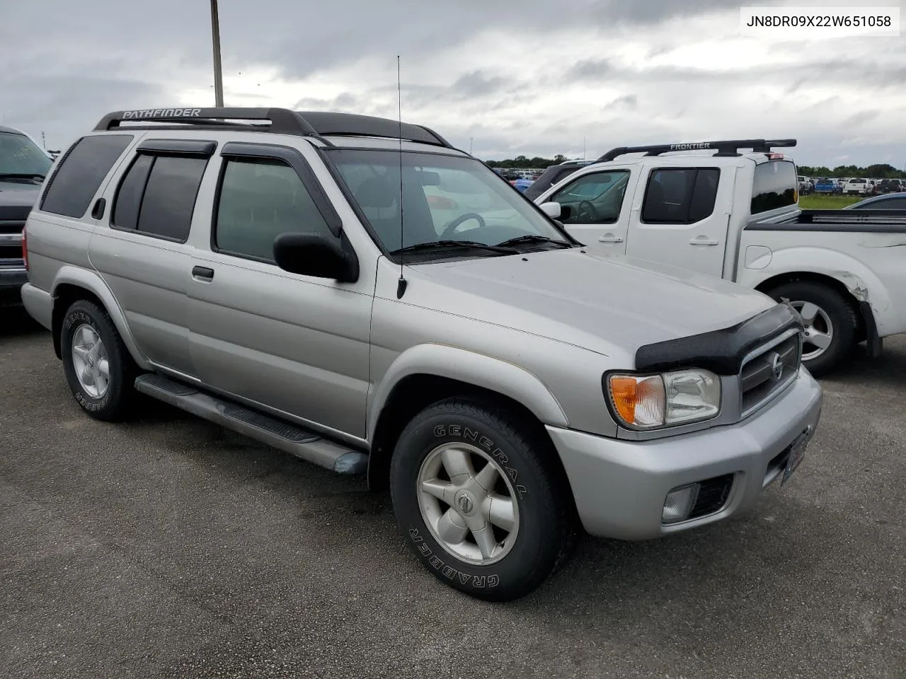 2002 Nissan Pathfinder Le VIN: JN8DR09X22W651058 Lot: 74598434