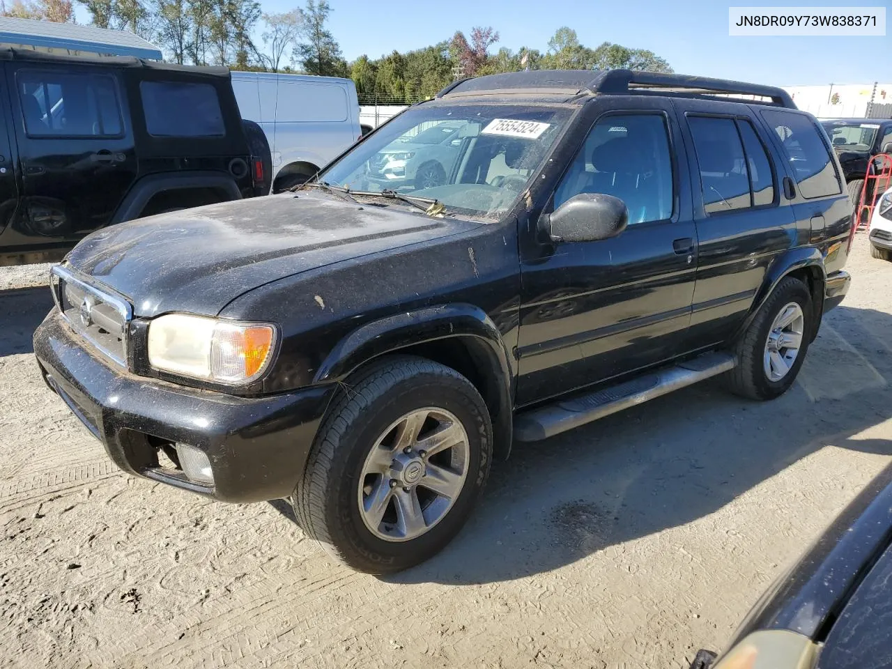 2003 Nissan Pathfinder Le VIN: JN8DR09Y73W838371 Lot: 75554524