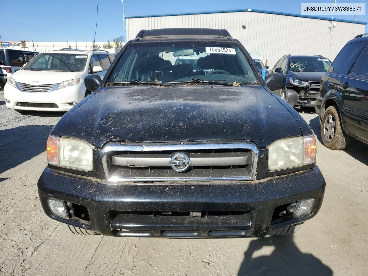 2003 Nissan Pathfinder Le VIN: JN8DR09Y73W838371 Lot: 75554524