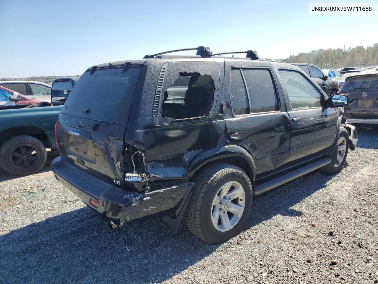 2003 Nissan Pathfinder Le VIN: JN8DR09X73W711658 Lot: 75887254