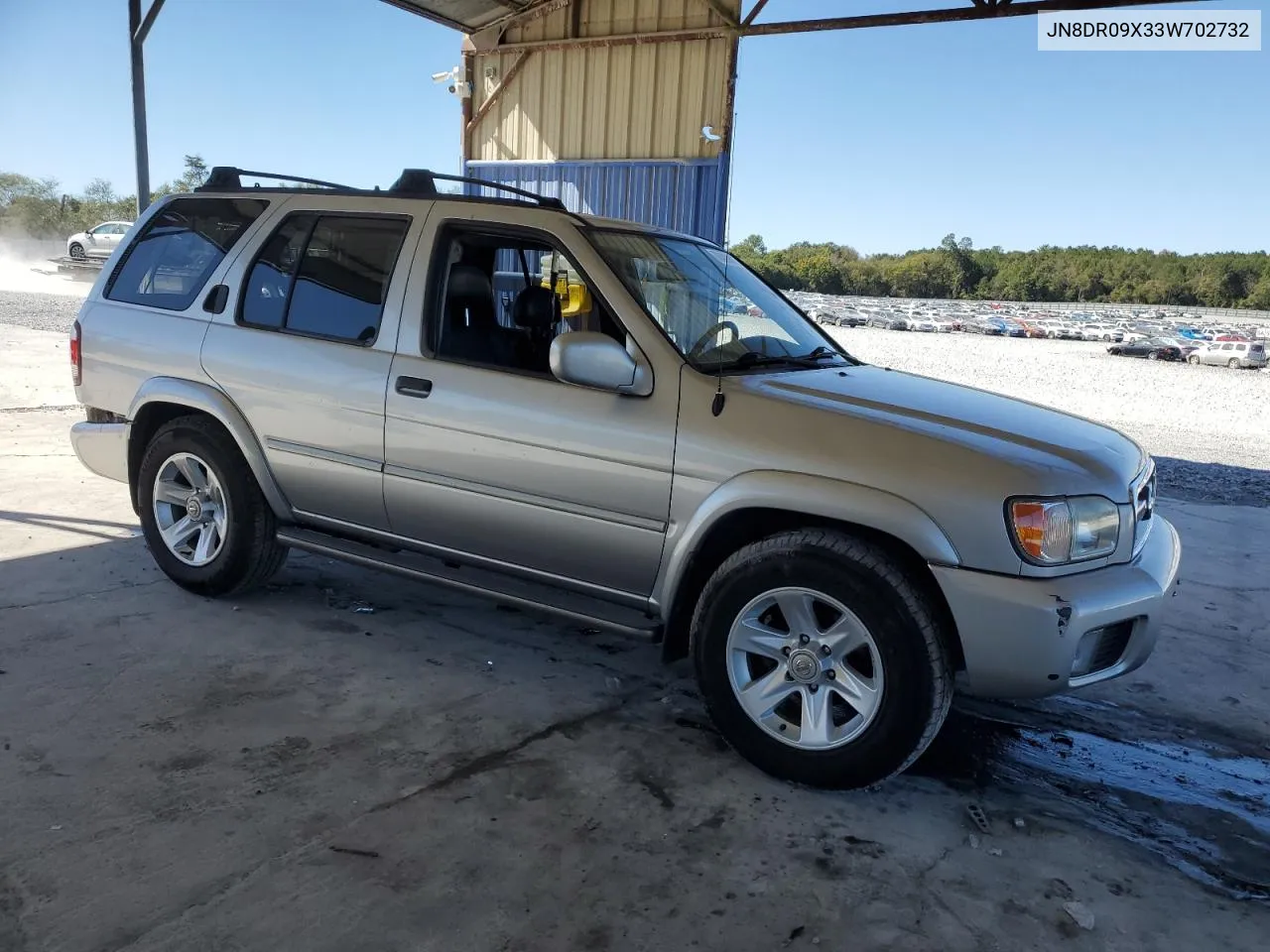 2003 Nissan Pathfinder Le VIN: JN8DR09X33W702732 Lot: 76400884