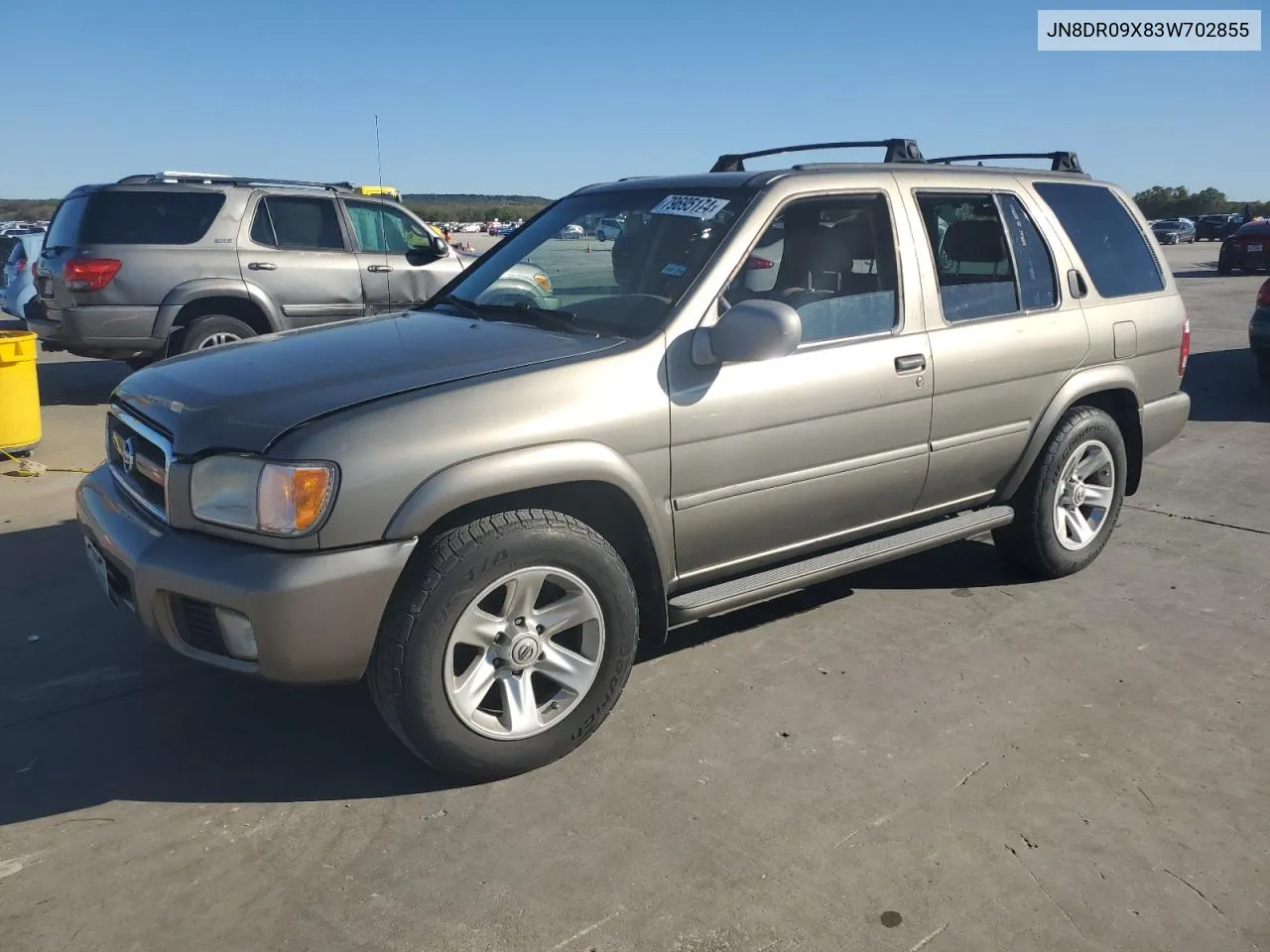 2003 Nissan Pathfinder Le VIN: JN8DR09X83W702855 Lot: 79695174