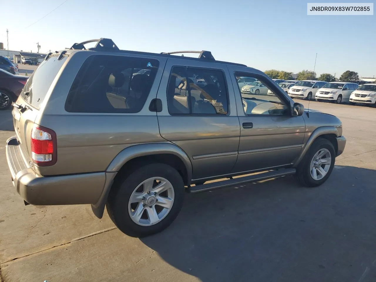 2003 Nissan Pathfinder Le VIN: JN8DR09X83W702855 Lot: 79695174